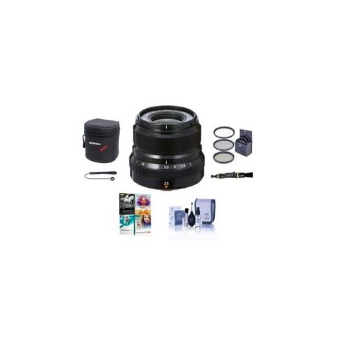  Adorama Fujifilm XF 23mm (35mm) F/2R WR Lens, Black With Free Pc Software Package 16523169 A