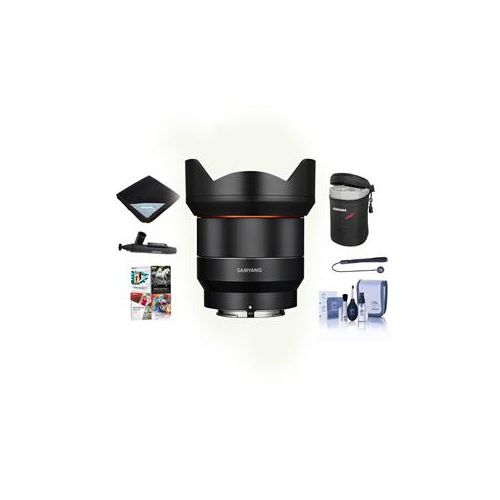  Adorama SAMYANG 14mm F2.8 AF WA Full Frame AF Lens for Sony E Mount W/Free Pc Acc Bundle SYIO14AF-EA