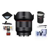 Adorama Rokinon 14mm F28 AF WA Full Frame AF Lens for Sony E Mount W/Free Mac Acc Bundle IO14AF-E MA