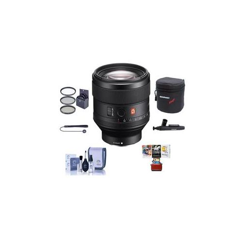  Adorama Sony FE 85mm F1.4 GM E-Mount Lens W/Free Accessory Bundle SEL85F14GM AM