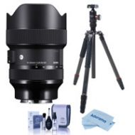 Adorama Sigma 14-24mm f/2.8 DG DN ART Lens for Sony E-Mount W/FotoPro X-GO Max Tripod 213965 T