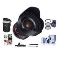 Adorama Rokinon 12mm f/2.0 NCS CS Lens for Fuji Mirrorless Cameras W/Free PC Acc Bundle RK12M-FX A