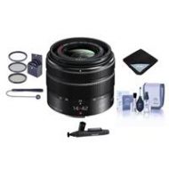 Adorama Panasonic Lumix G X Vario 14-42mm F/3.5-56 II Lens f/Micro 4/3 W/Free Acc Bundle H-FS1442AKA A