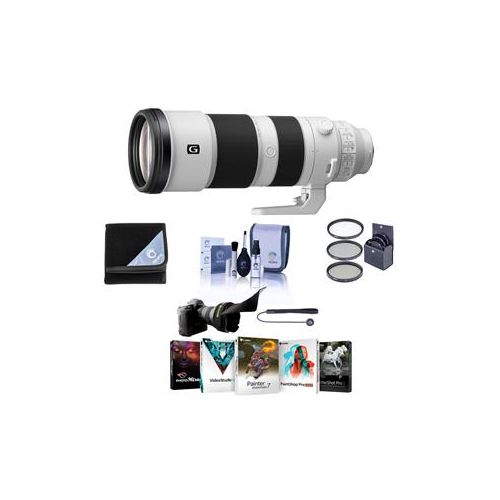  Adorama Sony FE 200-600mm f/5.6-6.3 G OSS E-Mount Lens - With Free PC Accessory Bundle SEL200600G A