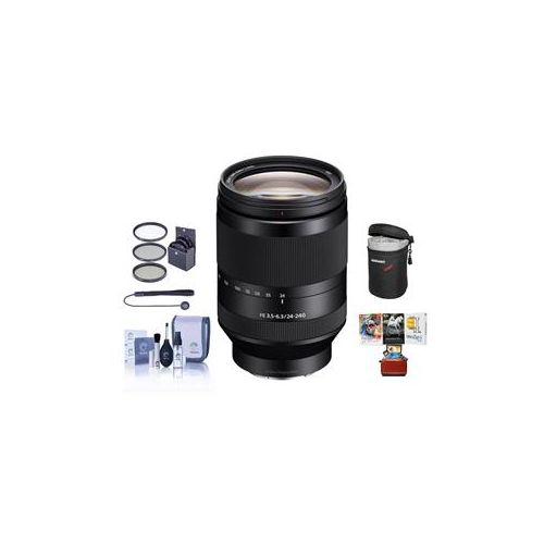  Adorama Sony FE 24-240mm F3.5-6.3 OSS E-Mount Lens w/Free Accessory Bundle SEL24240 AM
