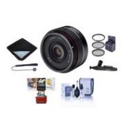 Adorama Rokinon 35mm f/28 AF Ultra Compact Lens for Sony E Mount W/Free Mac Acc Bundle IO35AF-E AM