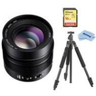 Adorama Panasonic Lumix G Leica DG Nocticron 42.5mm f/1.2 Asph POWER OIS Lens W/Tripod H-NS043 T