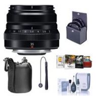 Adorama Fujifilm XF 35mm F/2 R WR Lens, Black With Free Mac Accessory Bundle 16481878 AM