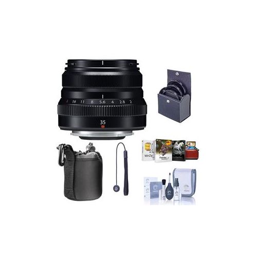  Adorama Fujifilm XF 35mm F/2 R WR Lens, Black With Free Mac Accessory Bundle 16481878 AM