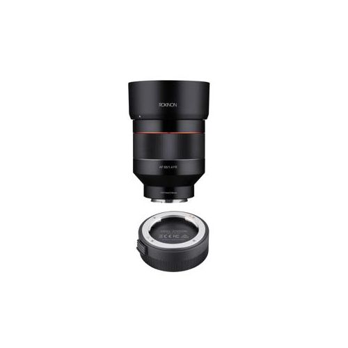  Adorama Rokinon 85mm f/1.4 Auto Focus Lens for Sony E-Mount With Rokinon Lens station IO85AF-E LS