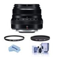 Adorama Fujifilm XF 35mm F/2 R WR Lens Black W/Hoya 43mm HMC UV / CPL Filter 16481878 F