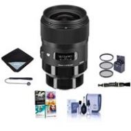 Adorama Sigma 35mm f/1.4 DG HSM ART Lens for Sony E-mount Cameras, Black W/Free Acc Kit 340965 A