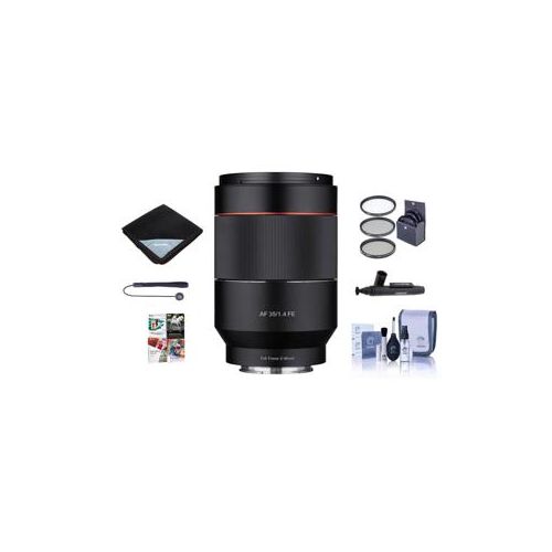  Adorama Samyang 35mm f/1.4 Auto Focus Lens for Sony Nex E-mount W/Free Accessory Bundle SYIO3514-E A