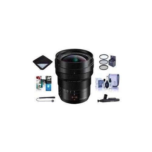  Adorama Panasonic Lumix DG Leica Vario-Elmarit 8-18mm f/2.8-4 Lens W/ Free Acc Bundle H-E08018 A