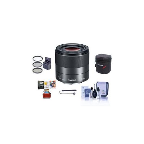  Adorama Canon EF-M 32mm f/1.4 STM Lens with Free Basic Accessory Bundle (Mac) 2439C002 AM