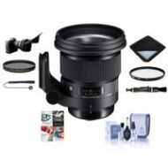 Adorama Sigma 105mm f/1.4 DG ART HSM Lens for Sony E-mount Cameras W/Free Acc Bundle 259965 A