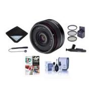 Adorama Rokinon 35mm f/28 AF Ultra Compact Lens for Sony E Mount W/Free Accessory Bundle IO35AF-E A