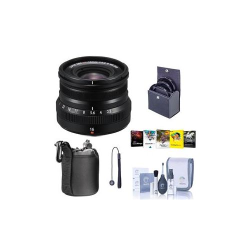  Adorama Fujifilm XF 16mm f/2.8 R WR X Mount Lens, Black With Free PC Accessory Bundle 16611655 A