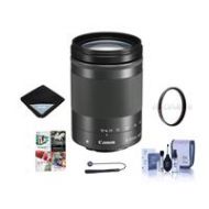 Adorama Canon EF-M 18-150mm f/3.5-6.3 IS STM Lens -Black with Free Accessory Bundle (PC) 1375C002 A