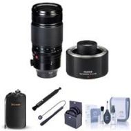 Adorama Fujifilm XF 50-140mm (76-213mm) F2.8 R LM OIS WR Lens w/Fuji XF 2X TC WR/Acc. 16443060 L3