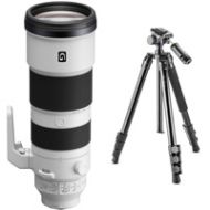 Adorama Sony FE 200-600mm f/5.6-6.3 G OSS E-Mount Lens W/Vanguard Alta Pro 264AT Tripod SEL200600G T