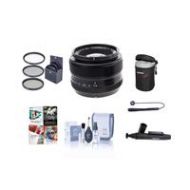 Adorama Fujifilm XF 35mm (53mm) F/1.4 Lens with Basic Accessory Bundle 16240755 A