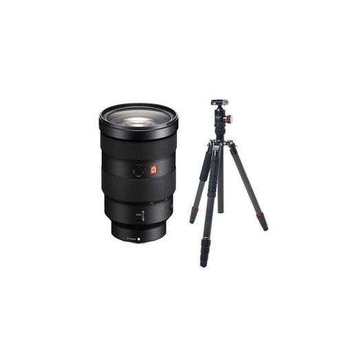  Adorama Sony FE 24-70mm f/2.8 GM E-Mount Lens W/ FotoPro X-Go Max Carbon Fiber Tripod SEL2470GM BG