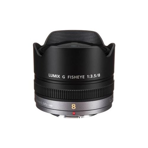  Adorama Panasonic Lumix G Fisheye 8mm f/3.5 Lens for Micro Four Thirds H-F008