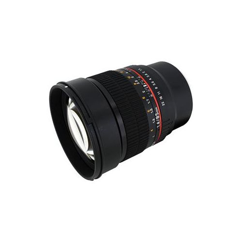  Adorama Rokinon 85mm f/1.4 AS IF UMC Lens for Micro Four Thirds Mount 85M-MFT