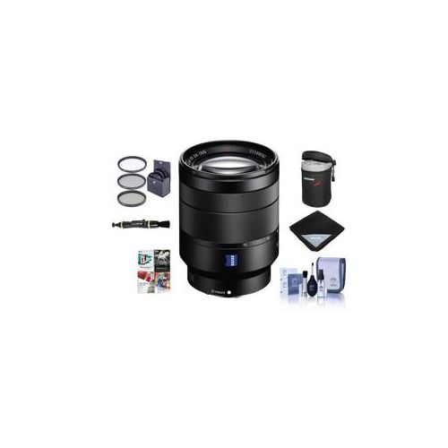  Adorama Sony Vario-Tessar T* FE 24-70mm f/4 ZA OSS E-Mount Lens W/Free Accessory Kit SEL2470Z NK