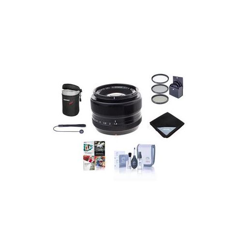  Adorama Fujifilm XF 35mm (53mm) F/1.4 Lens with Basic Accessory Bundle 16240755 NK