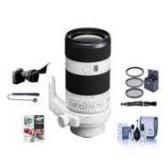 Adorama Sony 70-200mm f/4.0 G OSS E-Mount Lens With Free PC Accessory Bundle SEL70200G NK