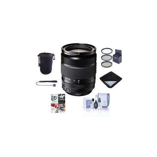  Adorama Fujifilm XF 18-135mm F3.5-5.6 R LM OIS WR Lens w/Accessory Bundle 16432853 NK