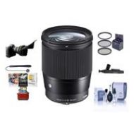 Adorama Sigma 16mm f/1.4 DC DN Cont. Lens for Sony E-mount Black W/Free Mac Acc Bundle 402965 A M