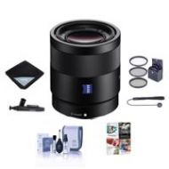 Adorama Sony Sonnar T* FE 55mm F1.8 ZA E-Mount Lens w/Accessory Bundle SEL55F18Z NK