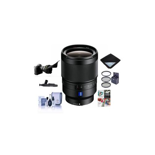  Adorama Sony Zeiss Distagon T*FE 35mm F/1.4 ZA E-Mount Lens w/Free Acc Bundle SEL35F14Z NK