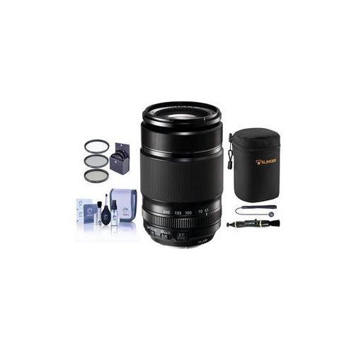  Adorama Fujifilm XF 55-200mm (83-300mm) F3.5-4.8 R LM OIS Lens with Accessory Bundle 16384941 A