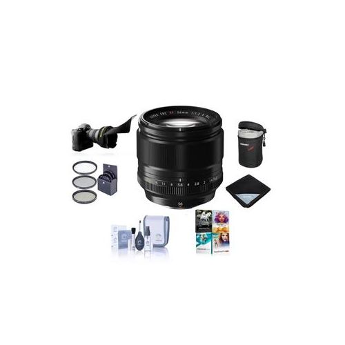  Adorama Fujifilm XF 56mm (85mm) F/1.2 Lens with Free PC Accessory Bundle 16418649 A