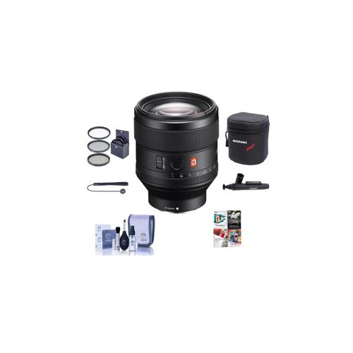  Adorama Sony FE 85mm F1.4 GM E-Mount Lens W/Free Accessory Bundle SEL85F14GM A