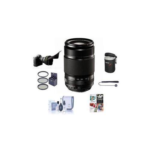  Adorama Fujifilm XF 55-200mm (83-300mm) F3.5-4.8 R LM OIS Lens with PC Accessory Bundle 16384941 NK