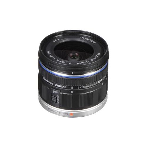  Adorama Olympus M. Zuiko 9-18mm f4.0-5.6 - Black - for Micro 4/3 261503