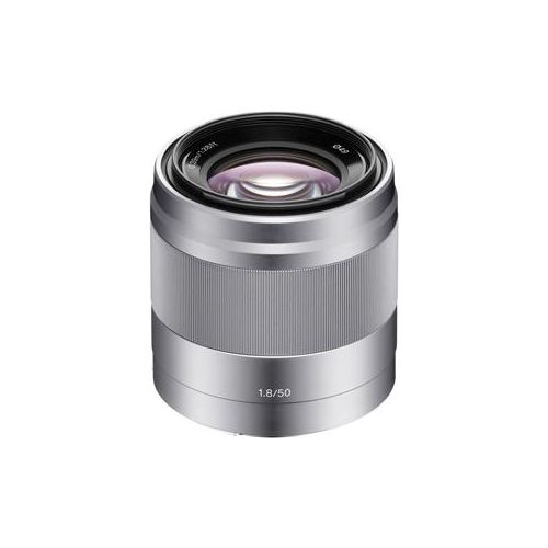  Sony E 50mm F/1.8 OSS E-Mount Lens - Silver SEL50F18 - Adorama