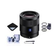 Adorama Sony Sonnar T* FE 55mm F1.8 ZA E-Mount Lens With Free PC Accessory Bundle SEL55F18Z A