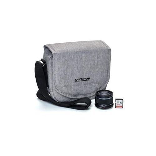  Adorama Olympus M.Zuiko 25mm F1.8 Lens Step-Up Kit, with Camera Bag & 32GB Memory Card V311060BU010