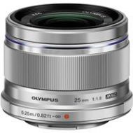 Adorama Olympus M. Zuiko Digital 25mm f/1.8 Lens - Silver - for Micro Four Thirds System V311060SU000