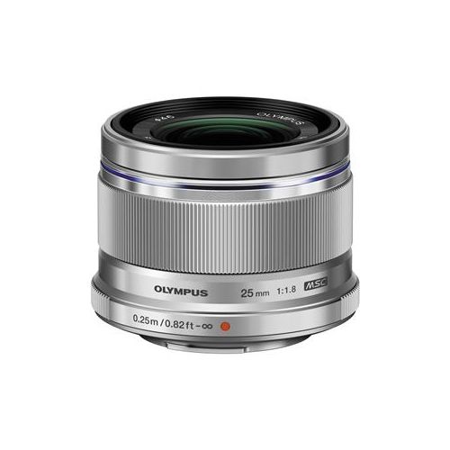  Adorama Olympus M. Zuiko Digital 25mm f/1.8 Lens - Silver - for Micro Four Thirds System V311060SU000