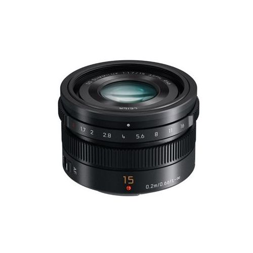  Adorama Panasonic Lumix G Leica DG Summilux 15mm f/1.7 ASPH Lens f/Micro 4/3, Black H-X015K
