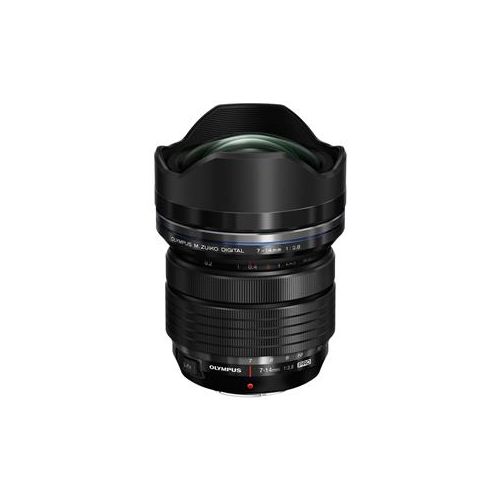  Adorama Olympus M. Zuiko 7-14mm f2.8 Pro Lens, Black, for Micro Four Thirds Systems V313020BU000