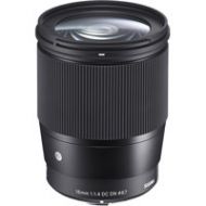 Adorama Sigma 16mm f/1.4 DC DN Contemporary Lens for Sony E-mount Cameras, Black 402965