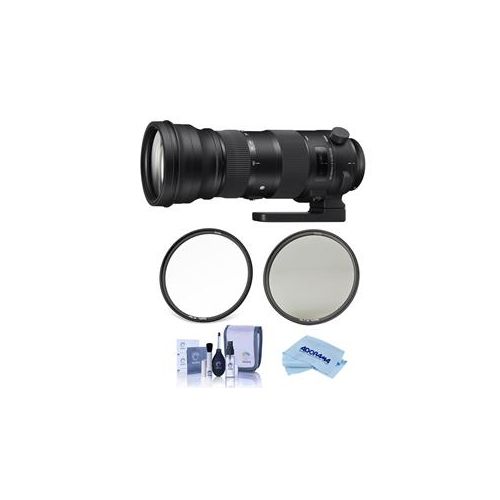  Adorama Sigma 150-600mm F5-6.3 DG OS HSM Sport Lens for Sigma DSLR Cameras W/Filter Kit 740110 F